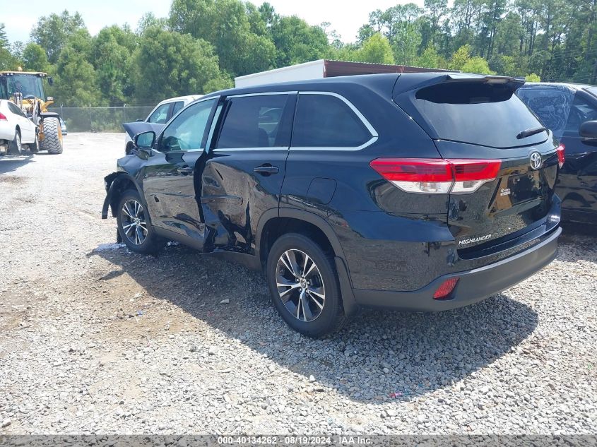 2019 Toyota Highlander Le VIN: 5TDZZRFH4KS359592 Lot: 40134262