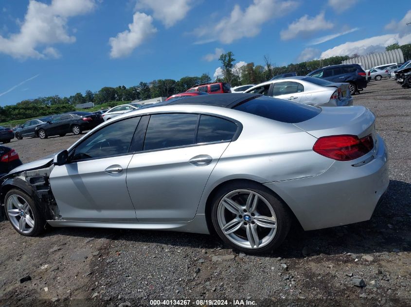 2013 BMW 650I Gran Coupe xDrive VIN: WBA6B4C54DD098058 Lot: 40134267