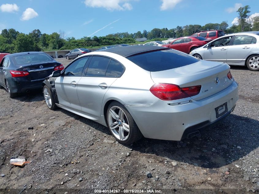 2013 BMW 650I Gran Coupe xDrive VIN: WBA6B4C54DD098058 Lot: 40134267