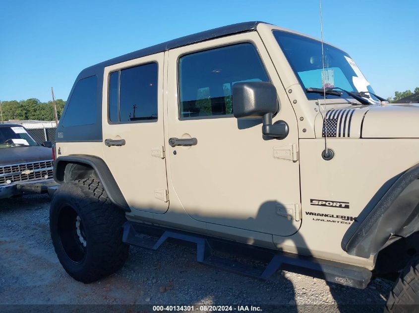 2018 Jeep Wrangler Jk Unlimited Sport S 4X4 VIN: 1C4HJWDG3JL839392 Lot: 40134301