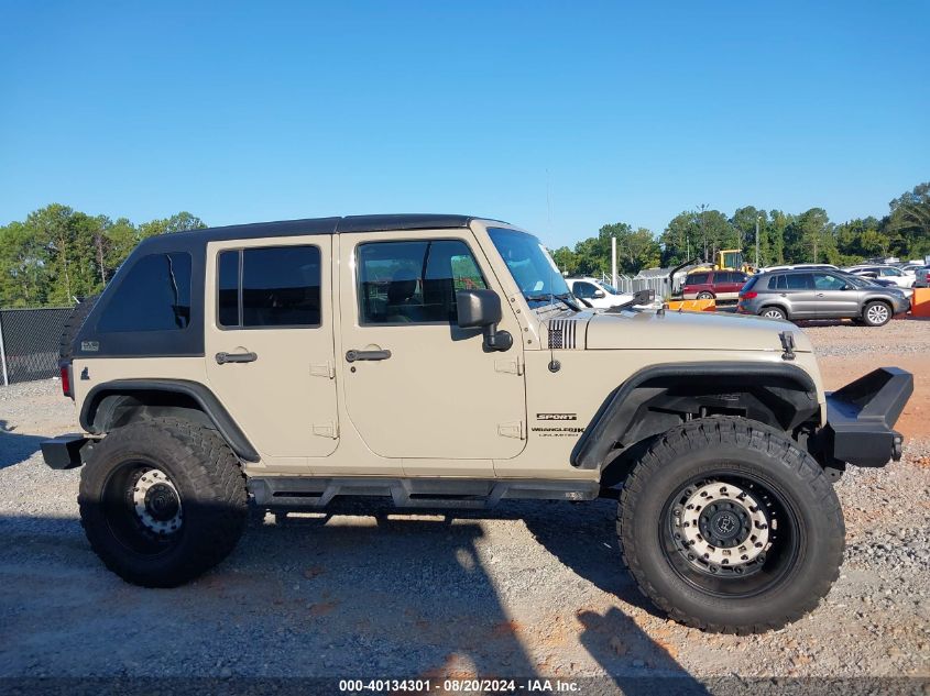 2018 Jeep Wrangler Jk Unlimited Sport S 4X4 VIN: 1C4HJWDG3JL839392 Lot: 40134301