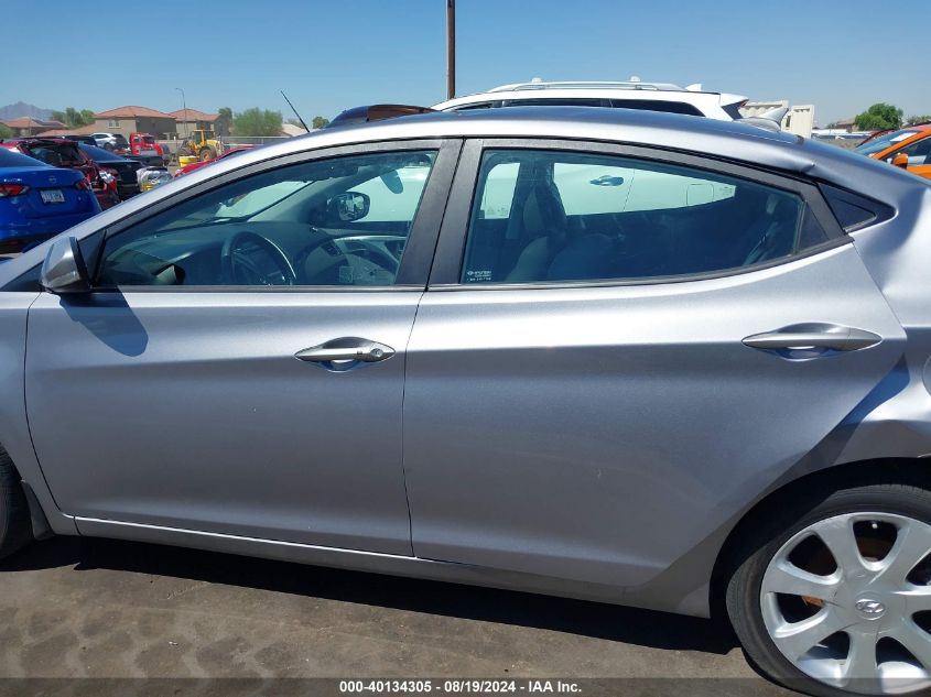 2013 Hyundai Elantra Limited VIN: KMHDH4AE8DU516595 Lot: 40134305