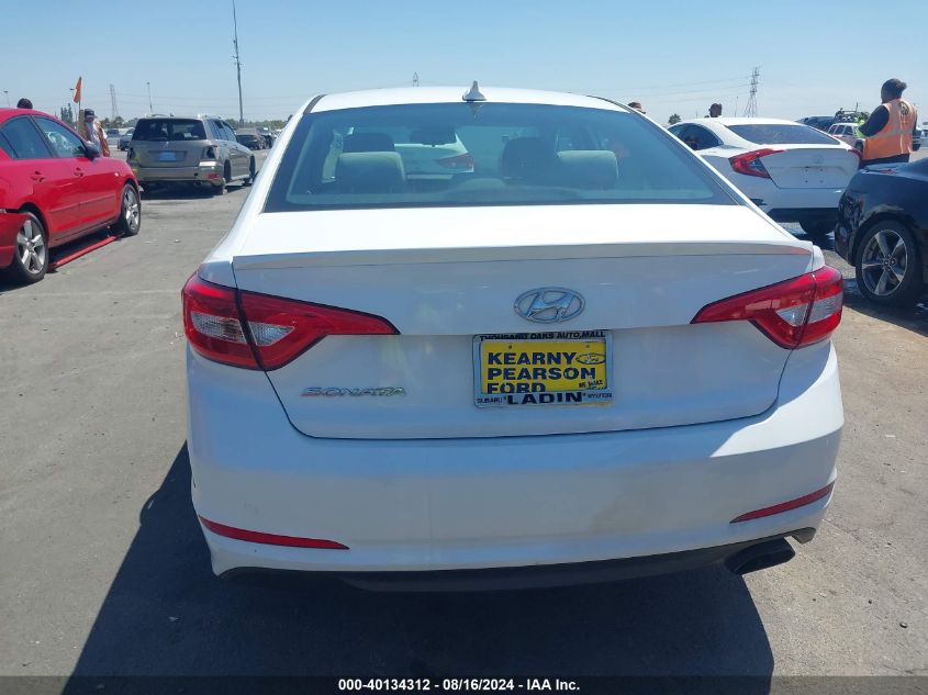 2017 Hyundai Sonata Se VIN: 5NPE24AF3HH566727 Lot: 40134312