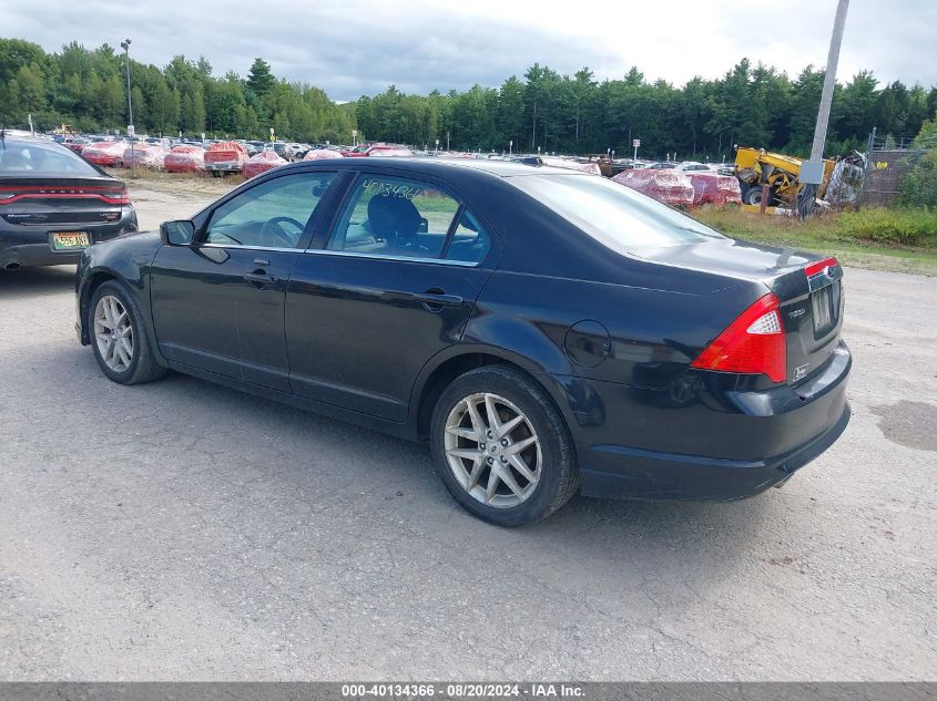 2012 Ford Fusion Sel VIN: 3FAHP0CG6CR370466 Lot: 40134366