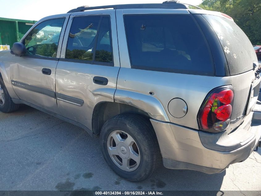 2002 Chevrolet Trailblazer Lt VIN: 1GNDT13S322125018 Lot: 40134394