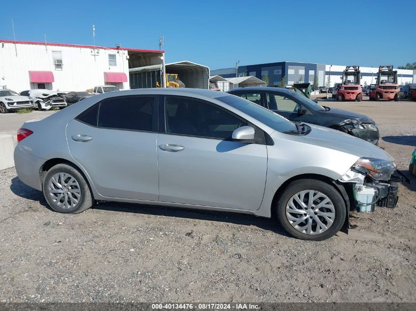 2019 Toyota Corolla Le VIN: 2T1BURHE3KC206178 Lot: 40134476