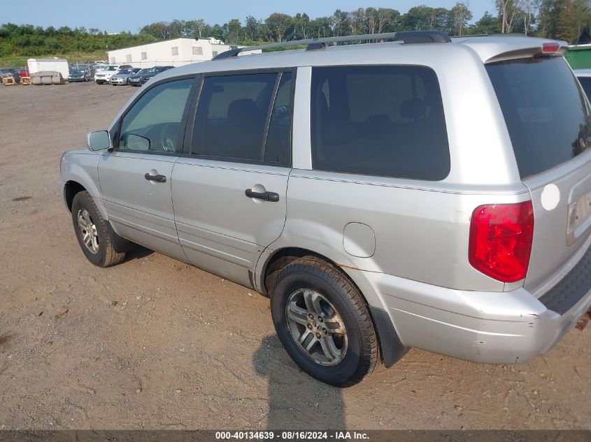 2003 Honda Pilot Ex-L VIN: 2HKYF18653H528107 Lot: 40134639