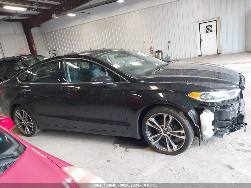 2019 Ford Fusion Titanium VIN: 3FA6P0K97KR132344 Lot: 40134648