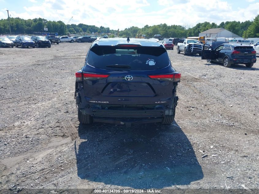 2022 Toyota Highlander Xle VIN: 5TDGZRBH2NS569061 Lot: 40134705