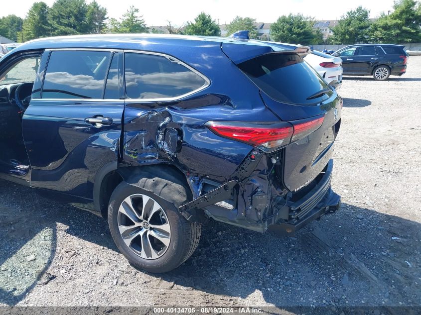 2022 Toyota Highlander Xle VIN: 5TDGZRBH2NS569061 Lot: 40134705