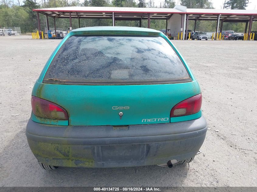 1995 Geo Metro Lsi VIN: 2C1MR2264S6767457 Lot: 40134725