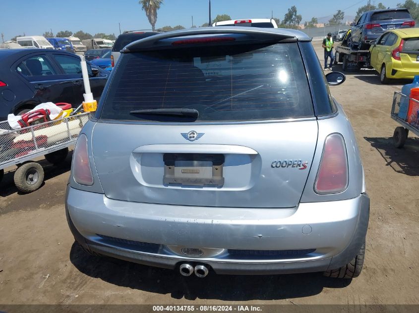 2004 Mini Cooper S VIN: WMWRE33414TD82729 Lot: 40134755