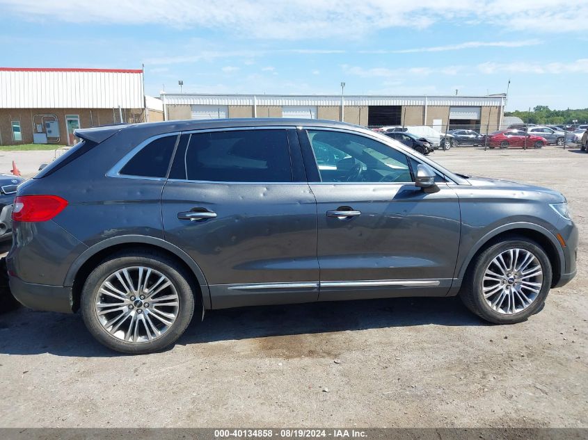 2017 Lincoln Mkx Reserve VIN: 2LMPJ6LR0HBL22317 Lot: 40134858