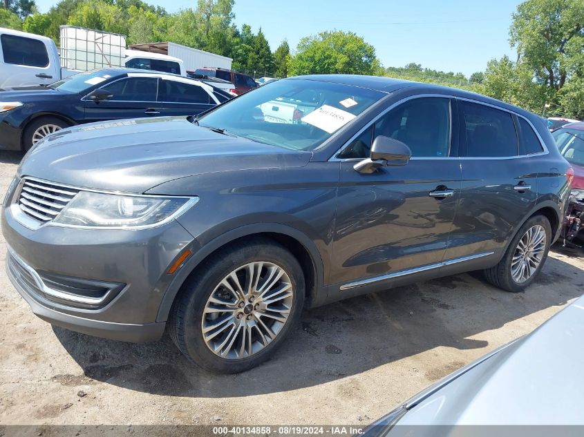 2017 Lincoln Mkx Reserve VIN: 2LMPJ6LR0HBL22317 Lot: 40134858