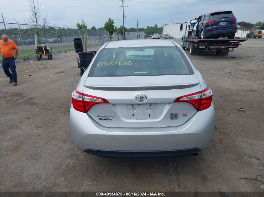 2015 Toyota Corolla S VIN: 2T1BURHEXFC437696 Lot: 40134875