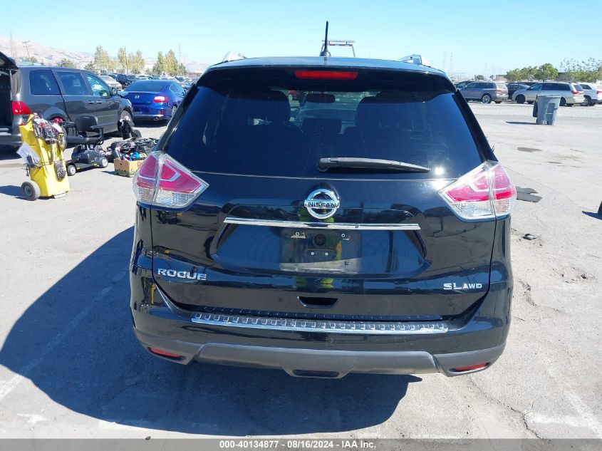 2015 Nissan Rogue Sl VIN: 5N1AT2MV0FC823740 Lot: 40134877