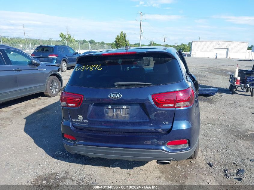 2019 Kia Sorento 3.3L Lx VIN: 5XYPGDA59KG498871 Lot: 40134896