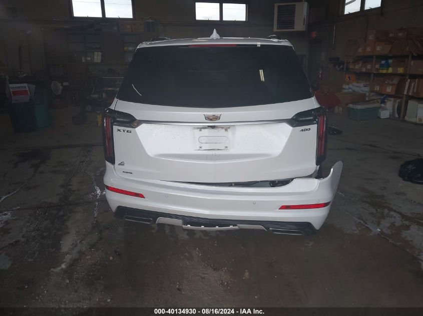 2021 Cadillac Xt6 Awd Sport VIN: 1GYKPHRS8MZ139585 Lot: 40134930