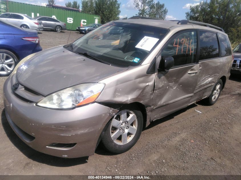 2008 Toyota Sienna Le VIN: 5TDZK23C68S119022 Lot: 40134946