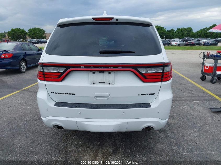 2016 Dodge Durango Limited VIN: 1C4RDHDG5GC502142 Lot: 40135047