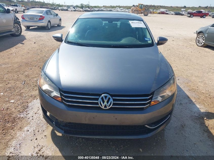 2012 Volkswagen Passat 2.5L Se VIN: 1VWBH7A3XCC044655 Lot: 40135048