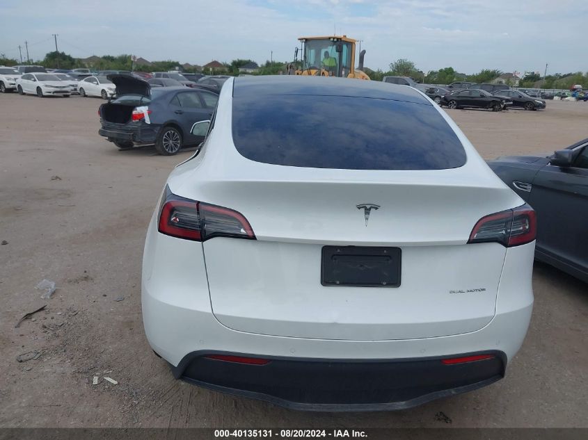 2022 Tesla Model Y VIN: 7SAYGDEE3NA022254 Lot: 40135131