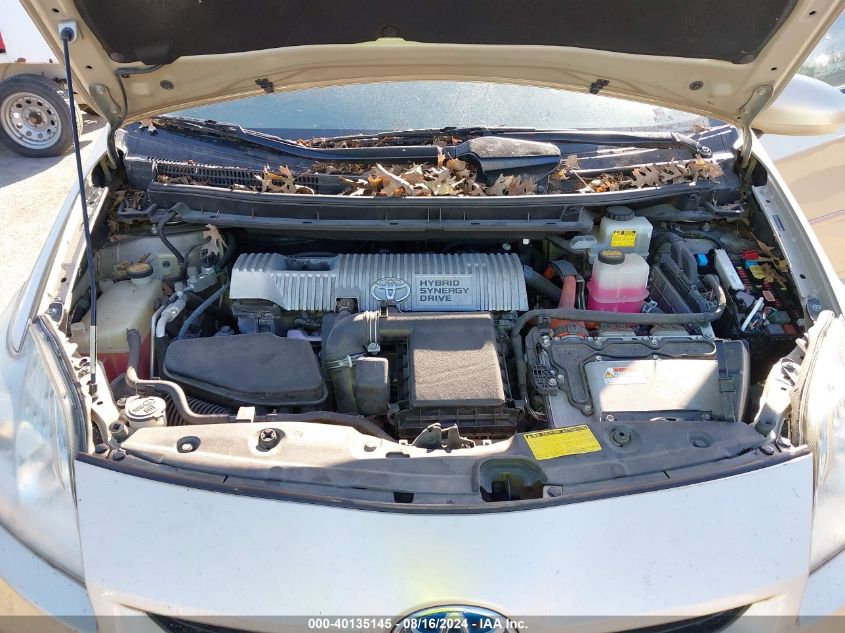 2010 Toyota Prius Iv VIN: JTDKN3DU1A0035009 Lot: 40135145