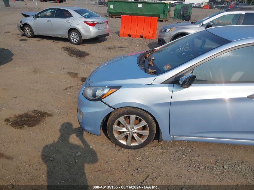 2013 Hyundai Accent Se VIN: KMHCU5AE0DU079799 Lot: 40135165