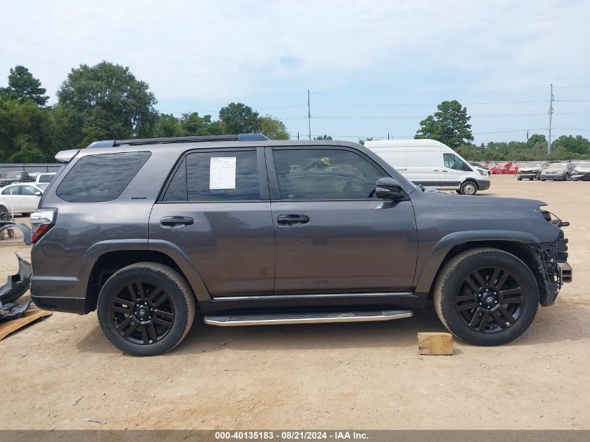 2019 Toyota 4Runner Limited Nightshade VIN: JTEZU5JRXK5199727 Lot: 40135183