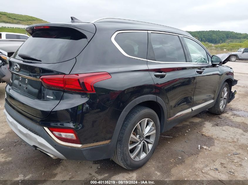 2019 Hyundai Santa Fe Sel Plus VIN: 5NMS3CAD8KH124863 Lot: 40135219