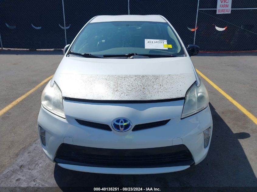 2013 Toyota Prius Two VIN: JTDKN3DU4D0340735 Lot: 40135251