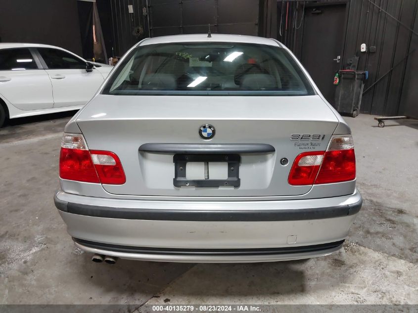 2000 BMW 323I VIN: WBAAM3344YFP80549 Lot: 40135279