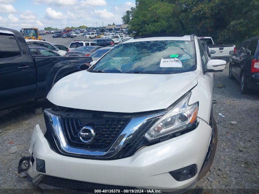 2017 Nissan Murano Sv VIN: 5N1AZ2MG6HN191169 Lot: 40135370