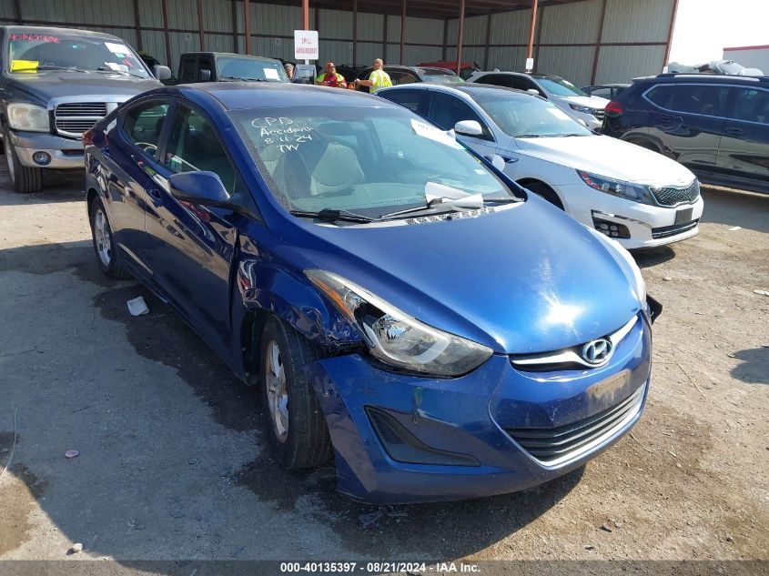 2015 Hyundai Elantra Se/Sport/Limited VIN: 5NPDH4AE8FH588365 Lot: 40135397