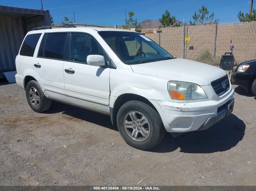 2004 Honda Pilot Ex-L VIN: 2HKYF18704H571392 Lot: 40135404