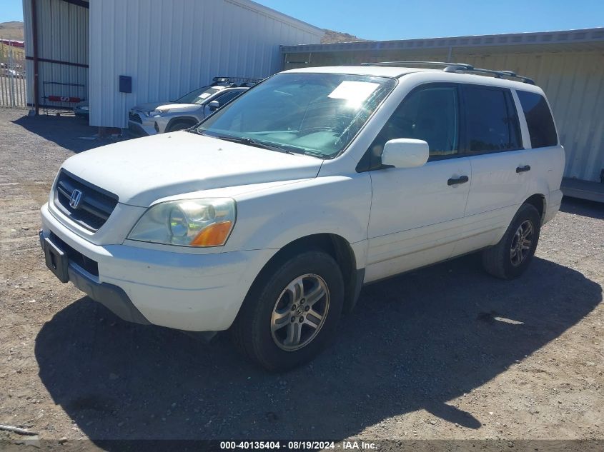 2004 Honda Pilot Ex-L VIN: 2HKYF18704H571392 Lot: 40135404