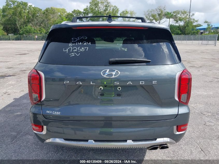 2022 Hyundai Palisade Calligraphy VIN: KM8R74HE7NU472587 Lot: 40135409