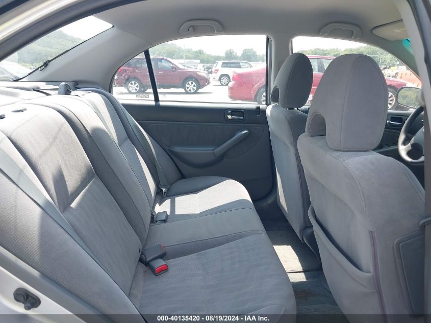 2003 Honda Civic Lx VIN: 1HGES16613L019274 Lot: 40135420