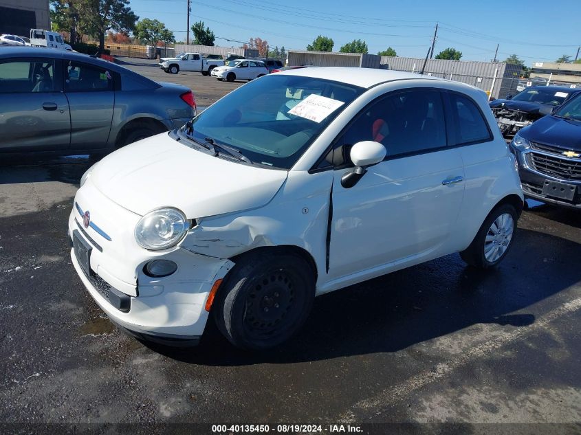 2013 Fiat 500 Pop VIN: 3C3CFFAR9DT752143 Lot: 40135450