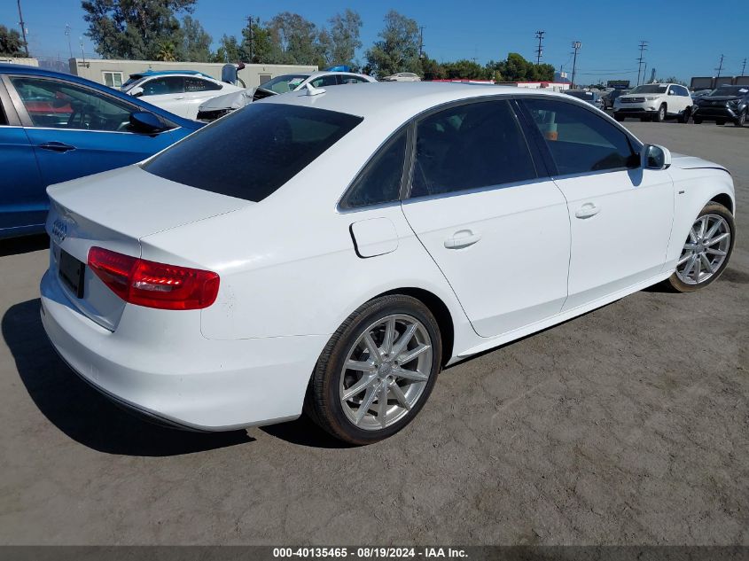 2015 Audi A4 2.0T Premium VIN: WAUAFAFL0FN024687 Lot: 40135465