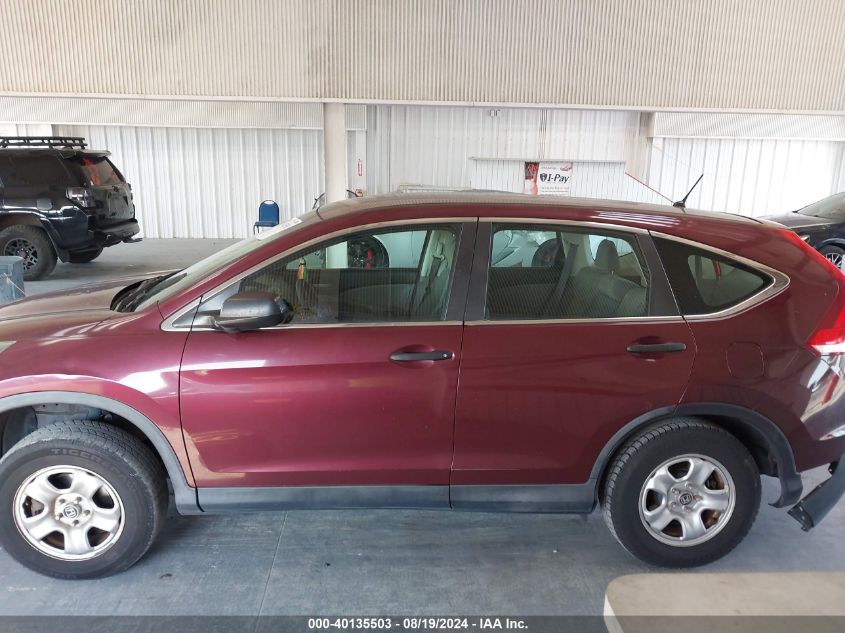 2013 Honda Cr-V Lx VIN: 5J6RM4H30DL035217 Lot: 40135503