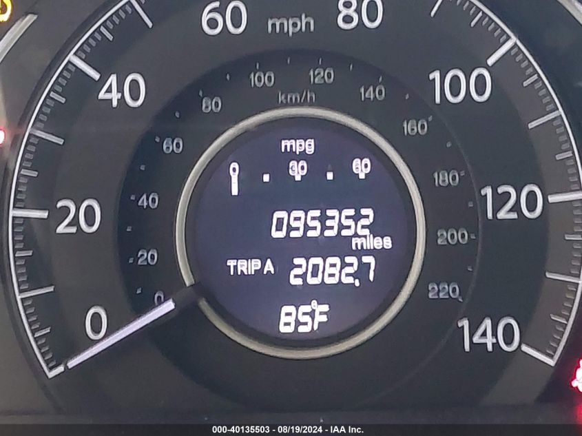 2013 Honda Cr-V Lx VIN: 5J6RM4H30DL035217 Lot: 40135503