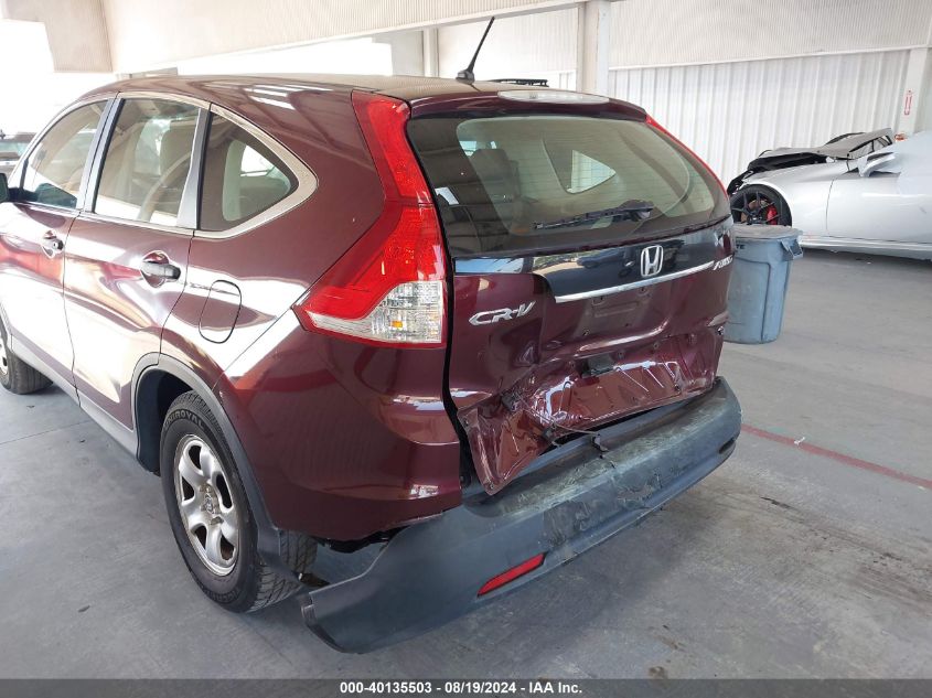 2013 Honda Cr-V Lx VIN: 5J6RM4H30DL035217 Lot: 40135503