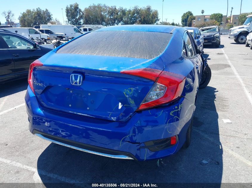 2020 Honda Civic Lx VIN: 19XFC2F6XLE216166 Lot: 40135506