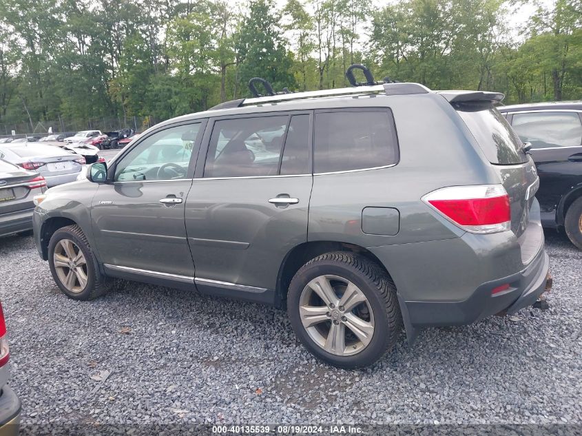 2013 Toyota Highlander Limited V6 VIN: 5TDDK3EH0DS184192 Lot: 40135539