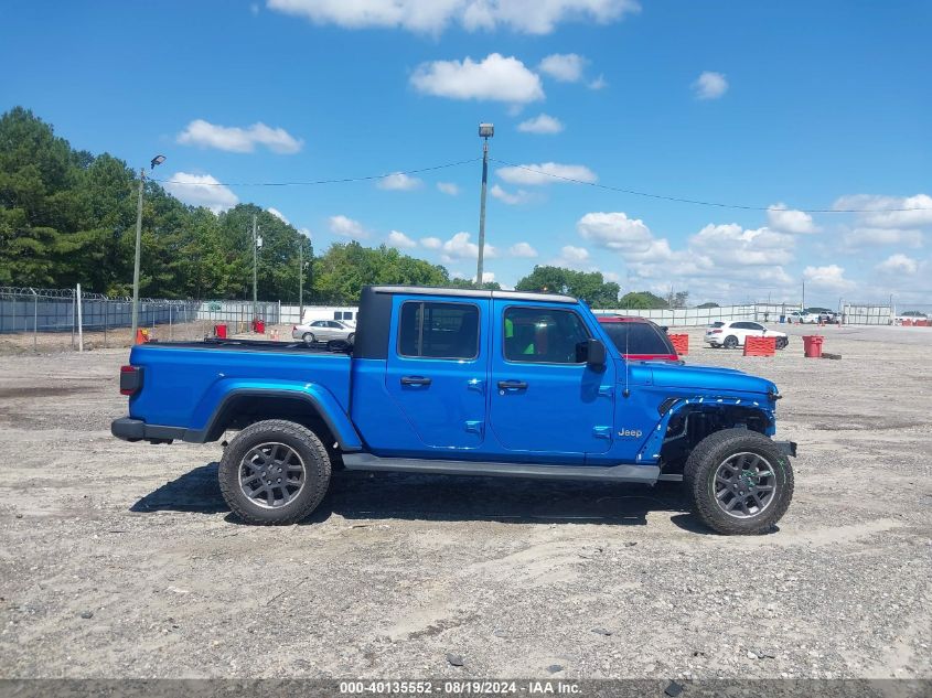 2022 Jeep Gladiator Overland 4X4 VIN: 1C6HJTFG4NL179727 Lot: 40135552