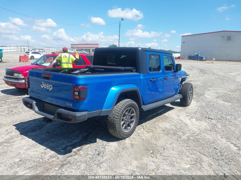 VIN 1C6HJTFG4NL179727 2022 JEEP GLADIATOR OVERLAND 4X4
