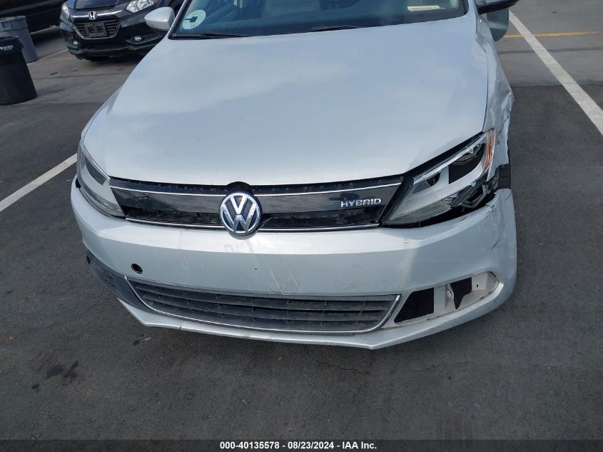 2013 Volkswagen Jetta Hybrid Se VIN: 3VW637AJ1DM222788 Lot: 40135578