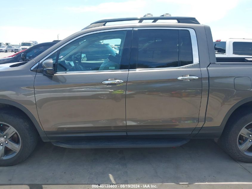 2022 Honda Ridgeline Rtl-E VIN: 5FPYK3F7XNB002633 Lot: 40135603