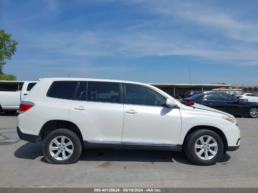 2012 Toyota Highlander Base V6/Se V6 VIN: 5TDZK3EH4CS074153 Lot: 40135624